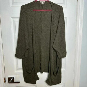 Streetwear Society Cardigan  Long Slouchy Green Size Medium